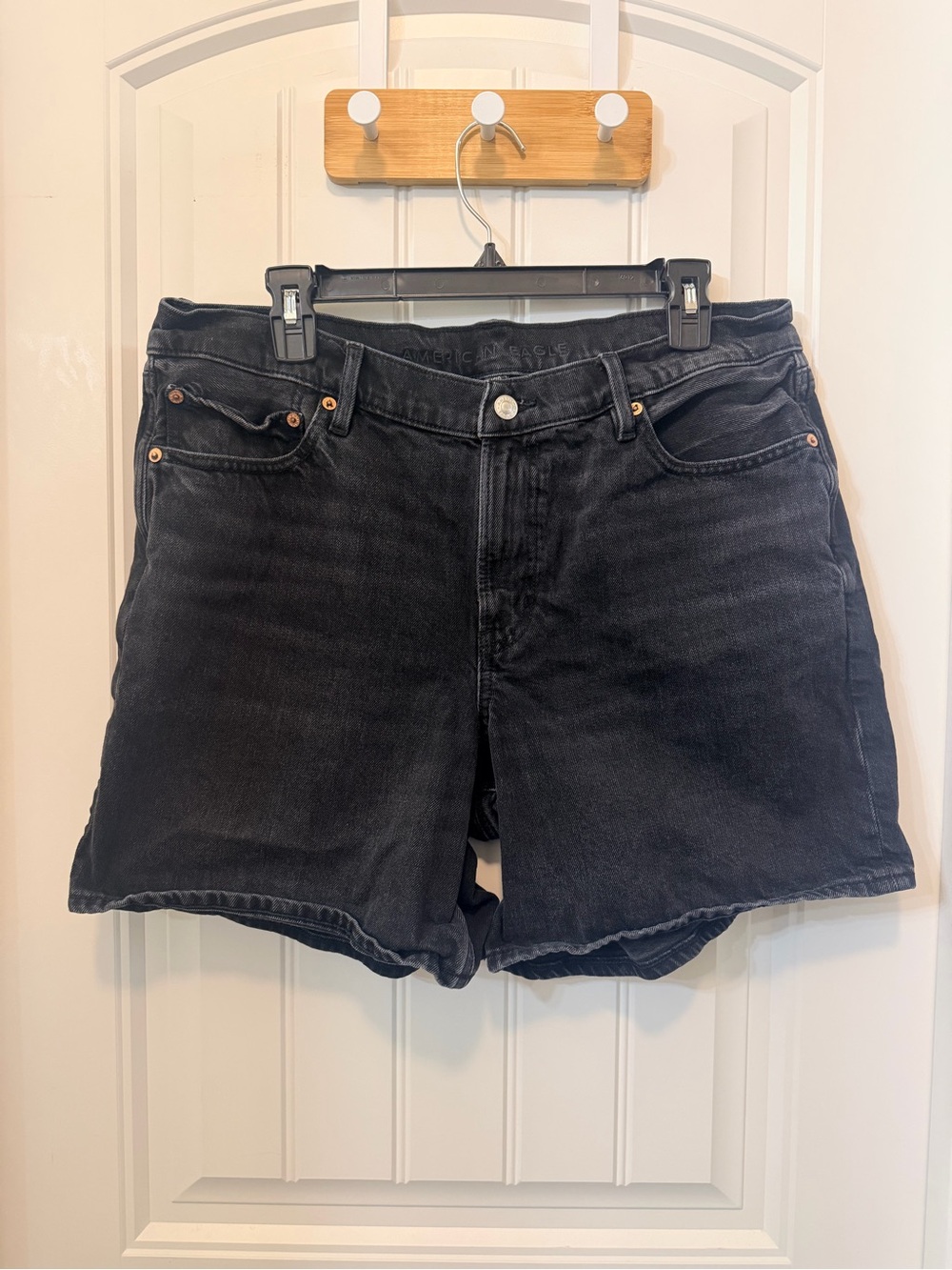 American Eagle Outfitters Black Denim Jean Shorts